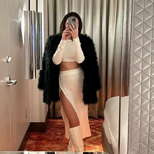 White set, coord, knit